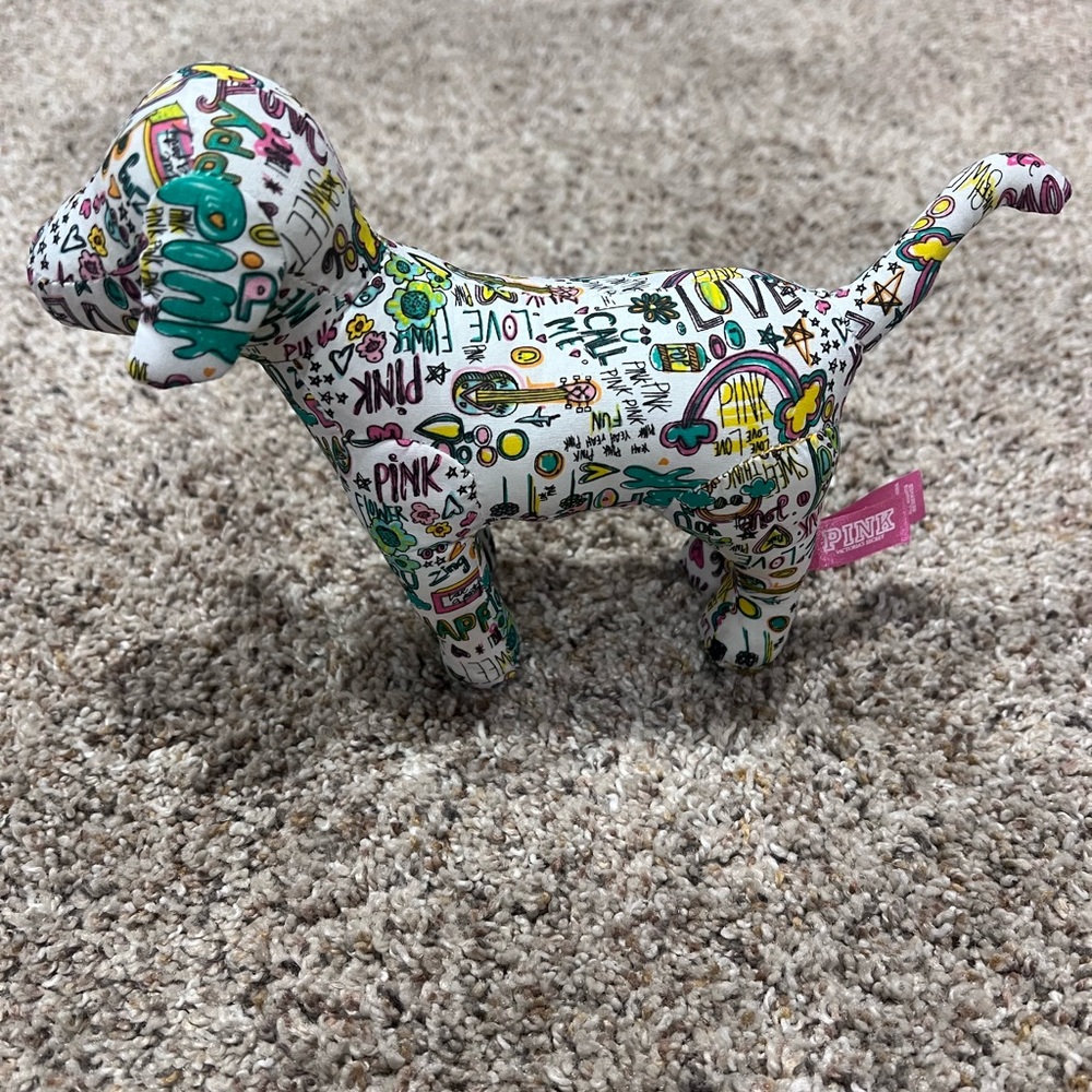 Victoria’s Secret PINK Graffiti Plush Dog